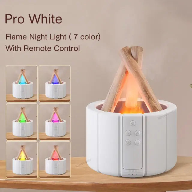 Flame Aroma Diffuser β LED Flame Effect Essential Oil Diffuser for Relaxation, Home Decor, and Aromatherapy