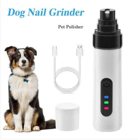QuietCharge Pet Nail Groomer – Low-Noise Rechargeable Nail Grinder for Dogs & Cats