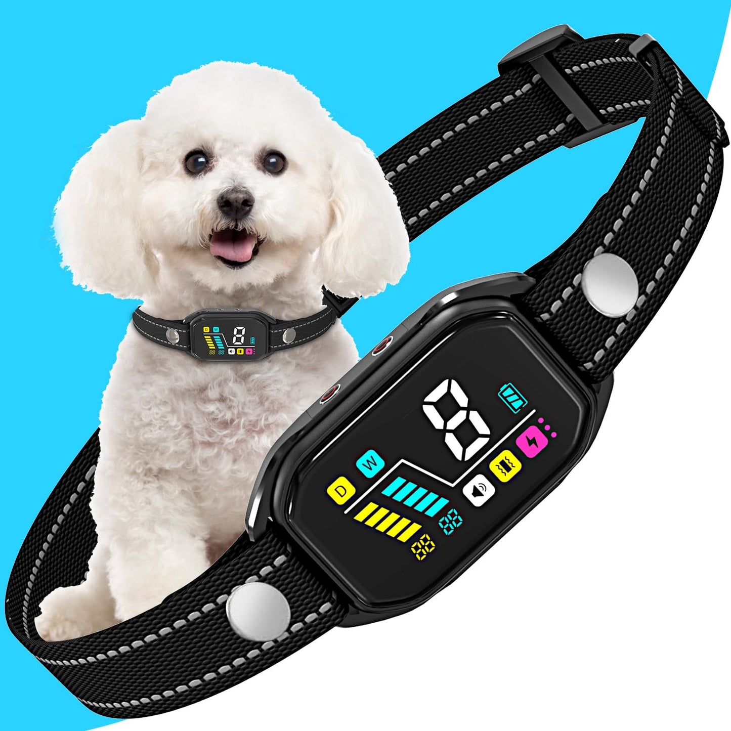 Smart Rechargeable Dog Bark Collar – Humane Bark Control with Adjustable Sensitivity