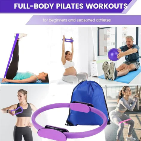 13-Piece Yoga & Pilates Set – Complete Home Workout Kit with Bands, Accessories & Fitness Equipment