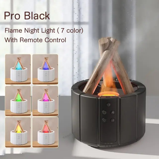Flame Aroma Diffuser – LED Flame Effect Essential Oil Diffuser for Relaxation, Home Decor, and Aromatherapy