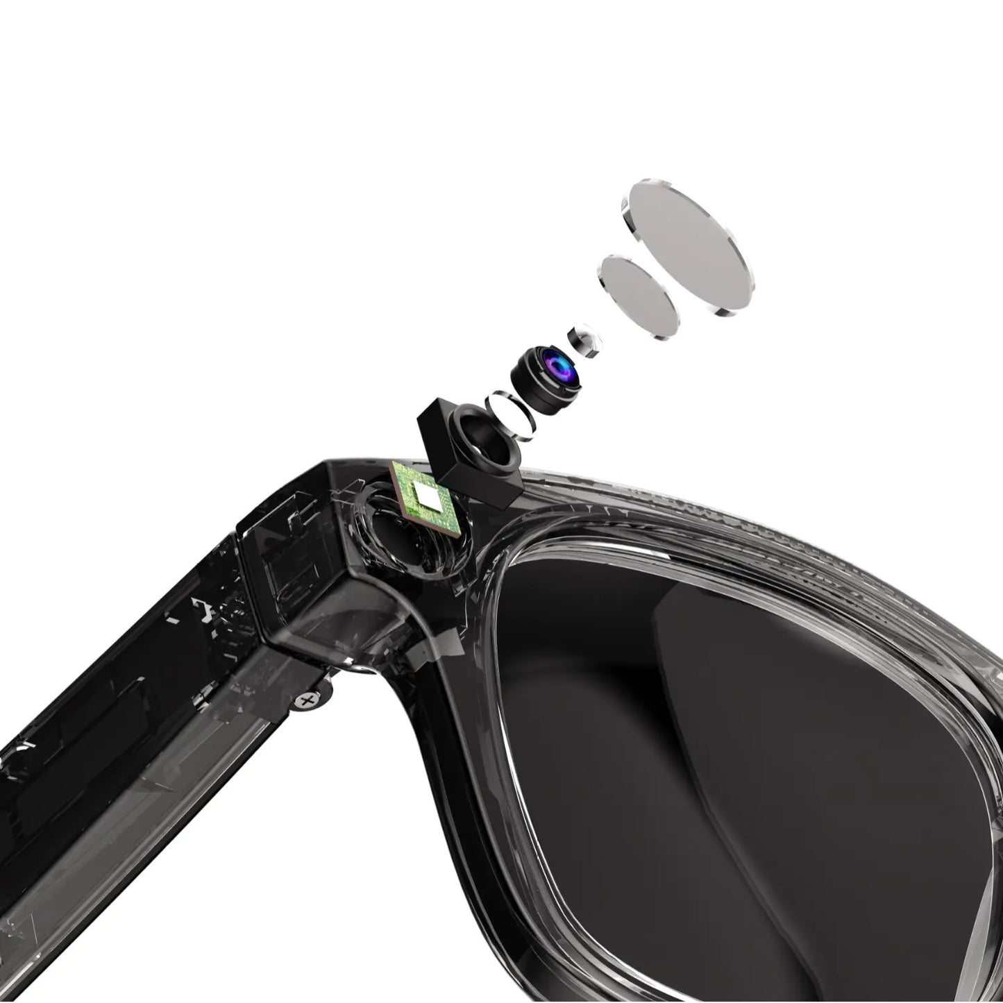 AI Camera Smart Glasses – Hands-Free Smart Eyewear with Real-Time AI Camera for Photography and Video Recording