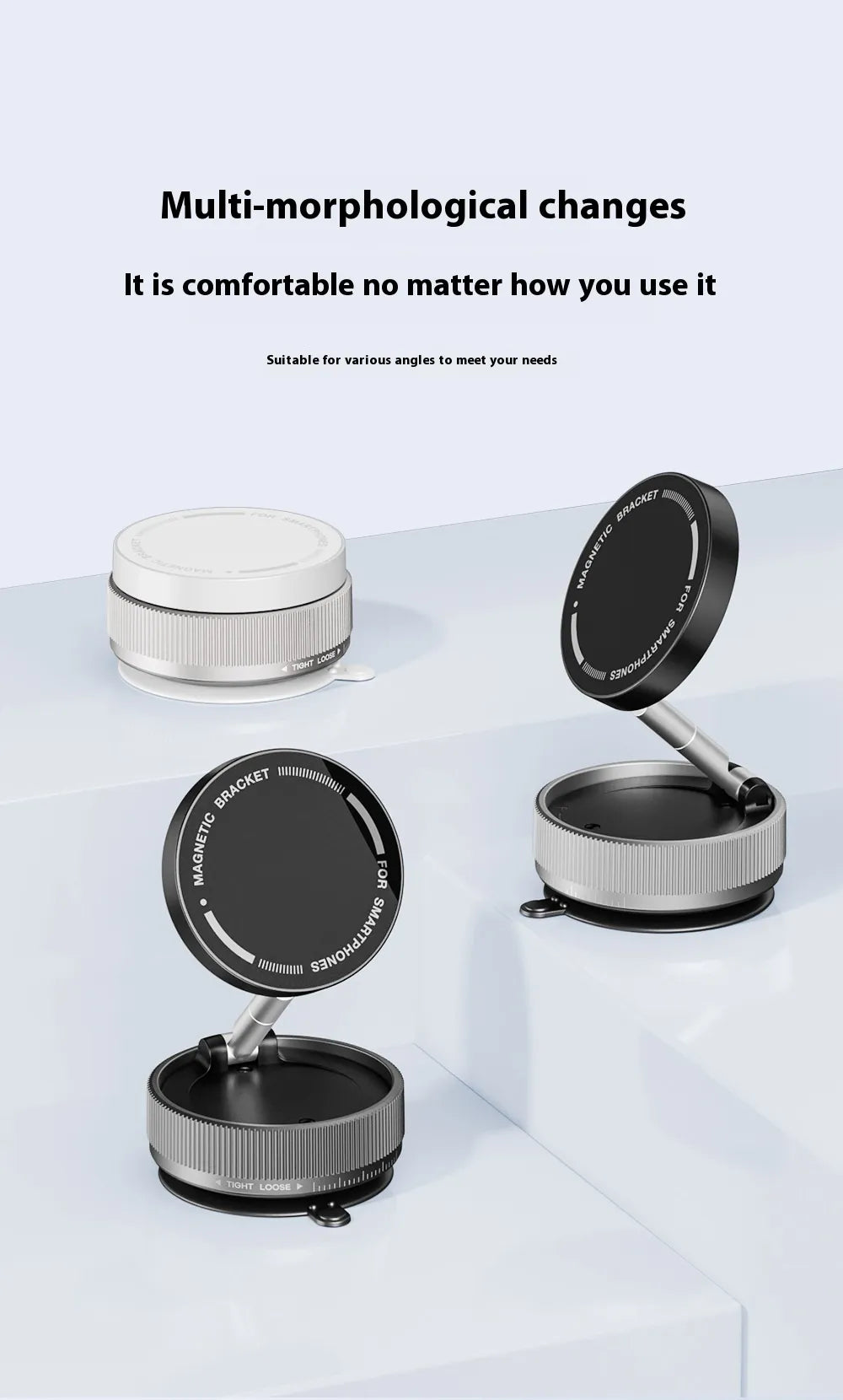 Vacuum Magnetic Phone Holder – Secure, Hands-Free Phone Mount for Car, Home, & Office