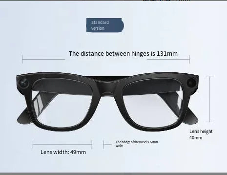 AI Camera Smart Glasses – Hands-Free Smart Eyewear with Real-Time AI Camera for Photography and Video Recording